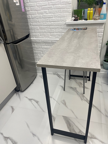 Барная стойка Дилан Лофт 120х40х98 дуб делано темный фото покупателя 50