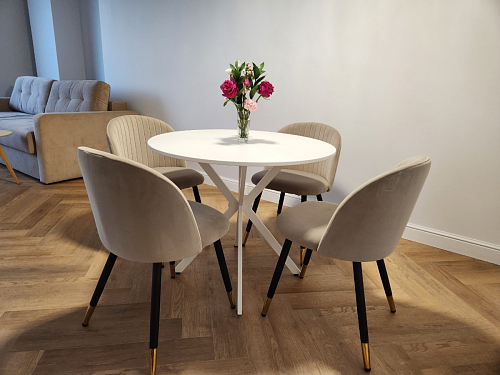 Стул на металлокаркасе Gabi gray / black фото покупателя 462