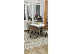 Стул на металлокаркасе Седа К крутящийся светло-серый  / белый фото покупателя 158