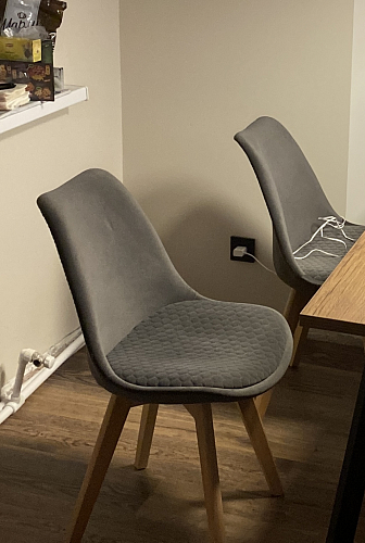 Деревянный стул Bonuss light gray / wood фото покупателя 105