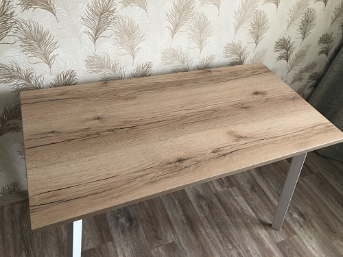 Стол Тринити Лофт 120 25 мм черный матовый / дуб делано темный фото покупателя 219