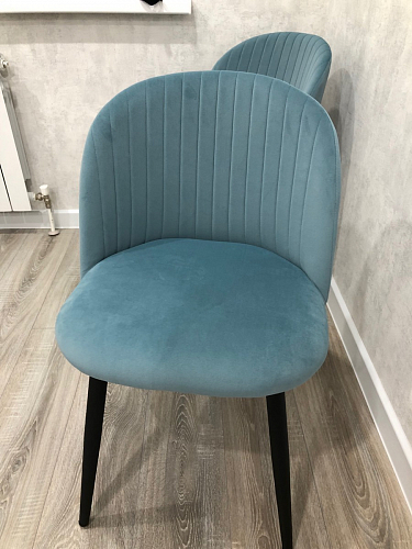 Стул на металлокаркасе Gabi gray / black фото покупателя 474