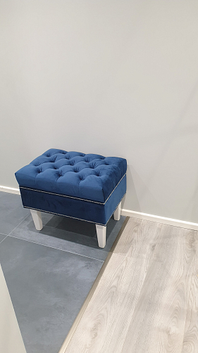 Банкетка Париж 1000 amo 19 / белый / серебро фото покупателя 4