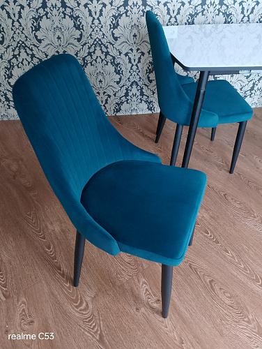 Стул на металлокаркасе Kora beige / black фото покупателя 358