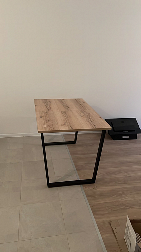 Деревянный стол Лота Лофт 120x75 дуб крафт табачный / черный матовый фото покупателя 246