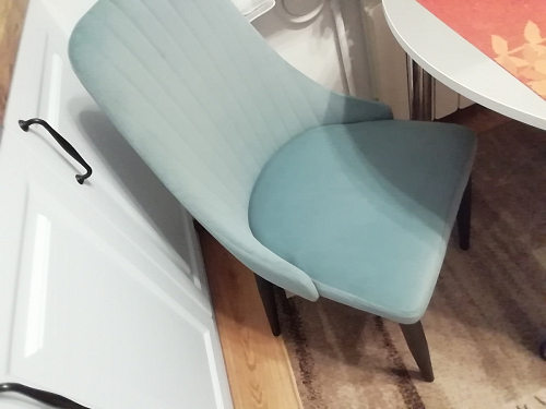 Стул на металлокаркасе Kora dark gray / black фото покупателя 3