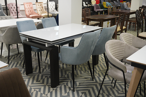 Стул на металлокаркасе Benza blue из шоурума 5