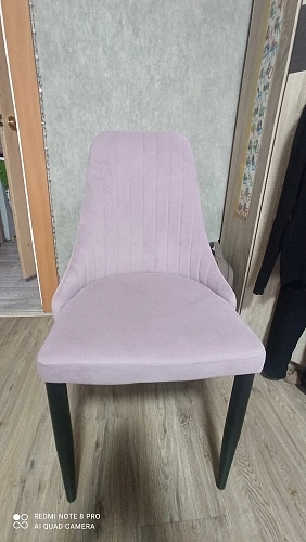 Стул на металлокаркасе Kora light purple / black фото покупателя 54