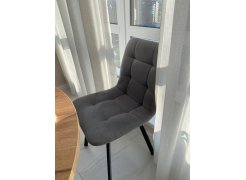 Стул на металлокаркасе Чилли светло-серый / черный фото покупателя 366