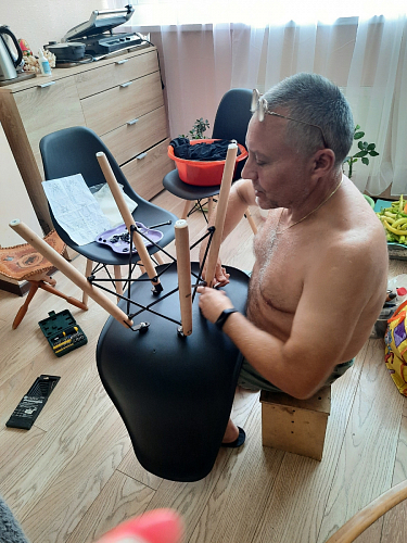 Пластиковый стул Eames PC-015 желтый фото покупателя 271