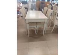 Деревянный стол Лорентайн слоновая кость / золото из шоурума 2