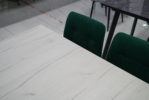 Стол раскладной Лота Лофт 120 25 мм юта / черный матовый из шоурума 2