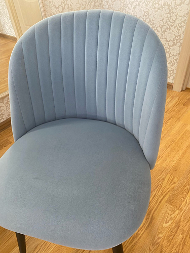 Стул на металлокаркасе Gabi 1 light purple / black / gold фото покупателя 248