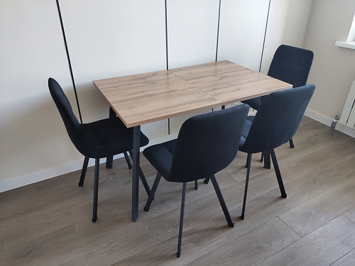 Комплект стульев Чилли 2 шт бежевый / черный фото покупателя 324