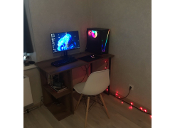 Письменный стол Челси Лофт дуб делано светлый / белый матовый фото покупателя 45