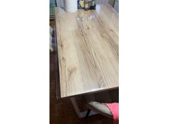 Деревянный стол Барон О 200 х 90 черная пленка шагрень / белый фото покупателя 15