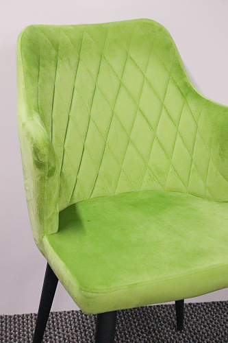 Стул на металлокаркасе Velen dark green из шоурума 2