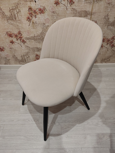 Стул на металлокаркасе Gabi dark beige / black / silver фото покупателя 973