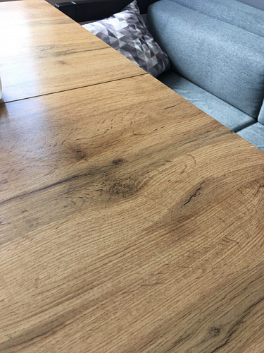 Стол Лота Лофт 140 25 мм черный матовый / бетон фото покупателя 46