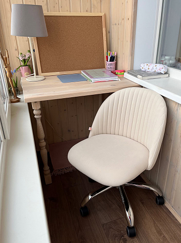 Компьютерное кресло Melody/Мелоди молочное фото покупателя 99