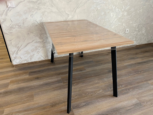 Стол Тринити Лофт 120 32 мм дуб галифакс табако / черный матовый фото покупателя 753