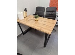 Стол Лота Лофт 140 25 мм черный матовый / бетон фото покупателя 163