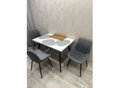 Стул на металлокаркасе Вейв темно-серый / черный фото покупателя 235