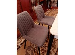 Стул на металлокаркасе Вейв темно-серый / черный фото покупателя 199