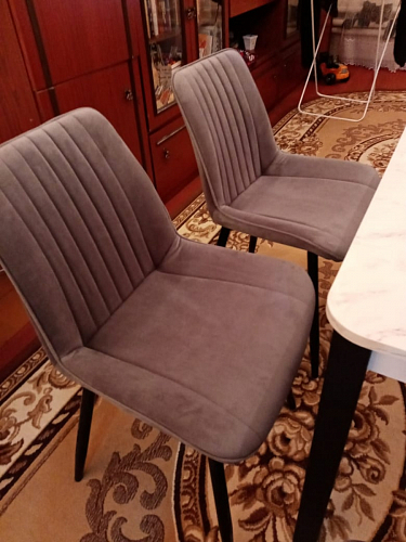 Стул на металлокаркасе Седа К кирпичный / черный фото покупателя 199