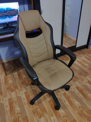 Компьютерное кресло Gamer черное / бежевое фото покупателя 3