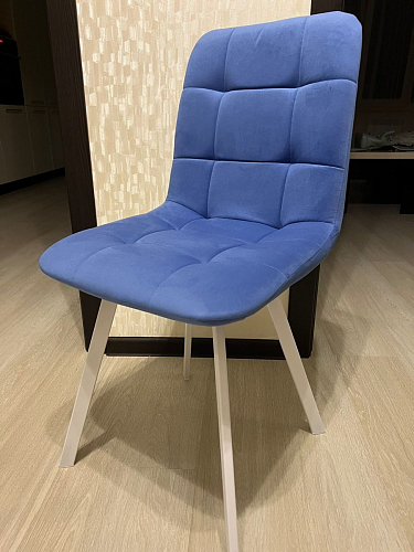 Стул на металлокаркасе Чилли К черный / зеленый фото покупателя 33