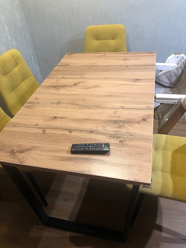 Деревянный стол Лота Лофт 140х80 белый матовый / бетон светлый фото покупателя 57