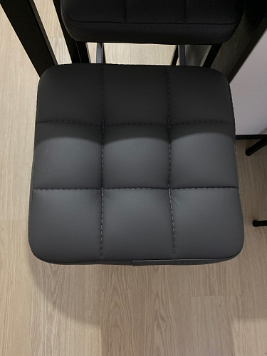 Барный стул Лофт ткань канди грей / черный матовый фото покупателя 136