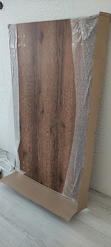 Стол Тринити Лофт 120 32 мм дуб галифакс табако / черный матовый фото покупателя 6