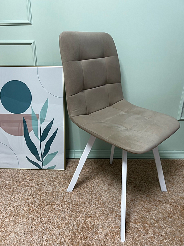 Стул на металлокаркасе Чилли К темно-серый (velutto 32) / черный фото покупателя 48