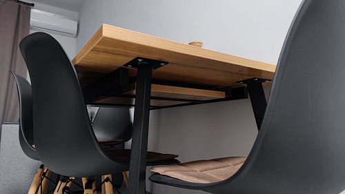 Стол Тринити Лофт 120 32 мм дуб галифакс табако / черный матовый фото покупателя 924