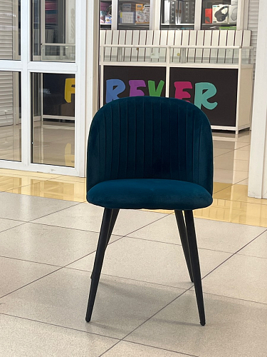 Стул на металлокаркасе Gabi dark beige / black / silver фото покупателя 433