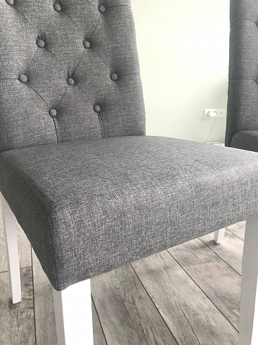 Стул Menson white / fabric pebble фото покупателя 3