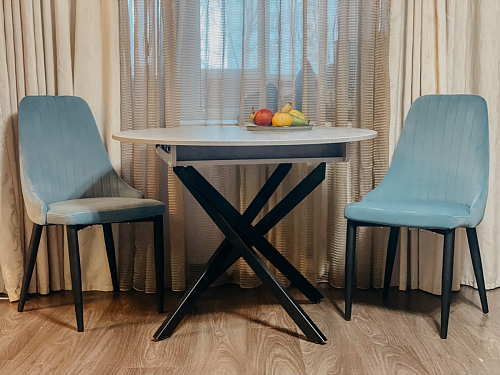 Стул на металлокаркасе Kora gray / black фото покупателя 68