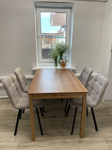 Стул на металлокаркасе Чилли К кирпичный / черный фото покупателя 377