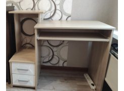 Компьютерный стол Джаз-24 левый белый фото покупателя 90