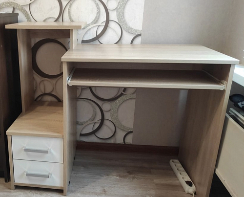 Компьютерный стол Джаз-24 левый дуб сонома фото покупателя 100