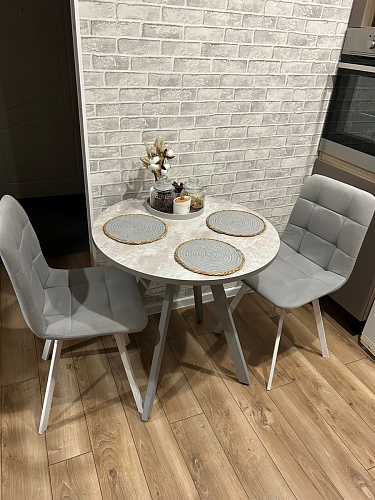 Стул на металлокаркасе Чилли К кирпичный / черный фото покупателя 260