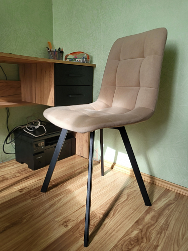 Комплект стульев Чилли 2 шт бежевый / черный фото покупателя 882