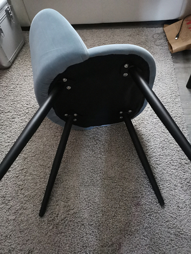 Стул на металлокаркасе Gabi green / black / silver фото покупателя 323