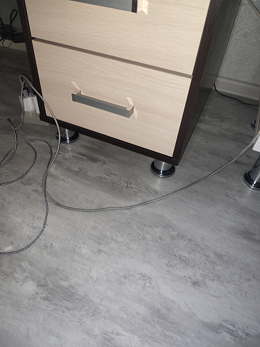 Стол компьютерный Джаз-15 левый дуб сонома / белый фото покупателя 2