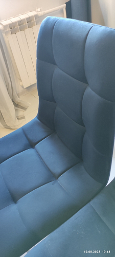 Стул на металлокаркасе Чилли темно-серый / черный каркас фото покупателя 99