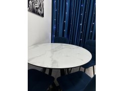 Стеклянный стол Норфолк 100 золото фото покупателя 2