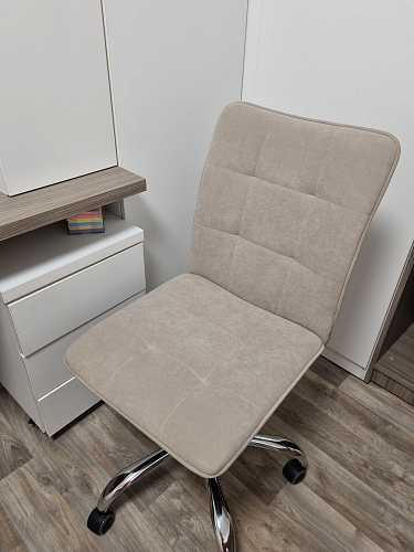 Компьютерное кресло One/Ван флок бежевый 7 фото покупателя 23