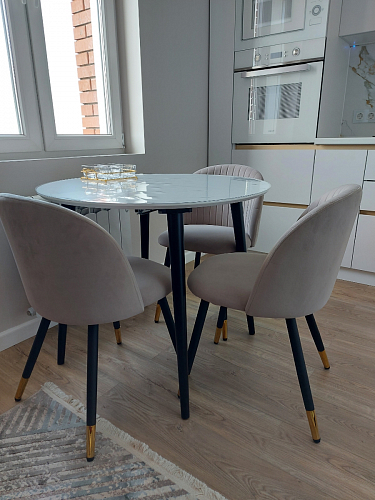 Стул на металлокаркасе Gabi 1 dark gray / black фото покупателя 28